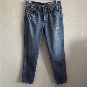 Rag & Bone Organic Cotton Blend Rosa Mid-Rise Boyfriend Jeans Size 26